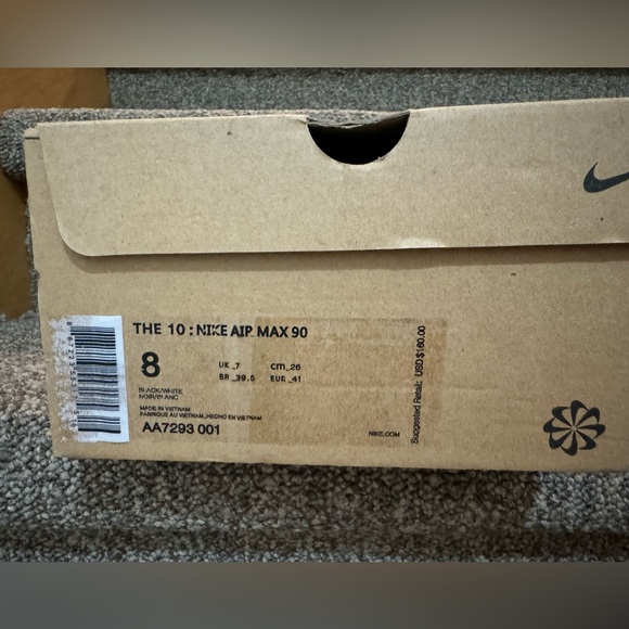 OFF-WHITEx NIKE - THE 10: NIKE AIR MAX 90 AA7293 001 - Picture 5 of 5